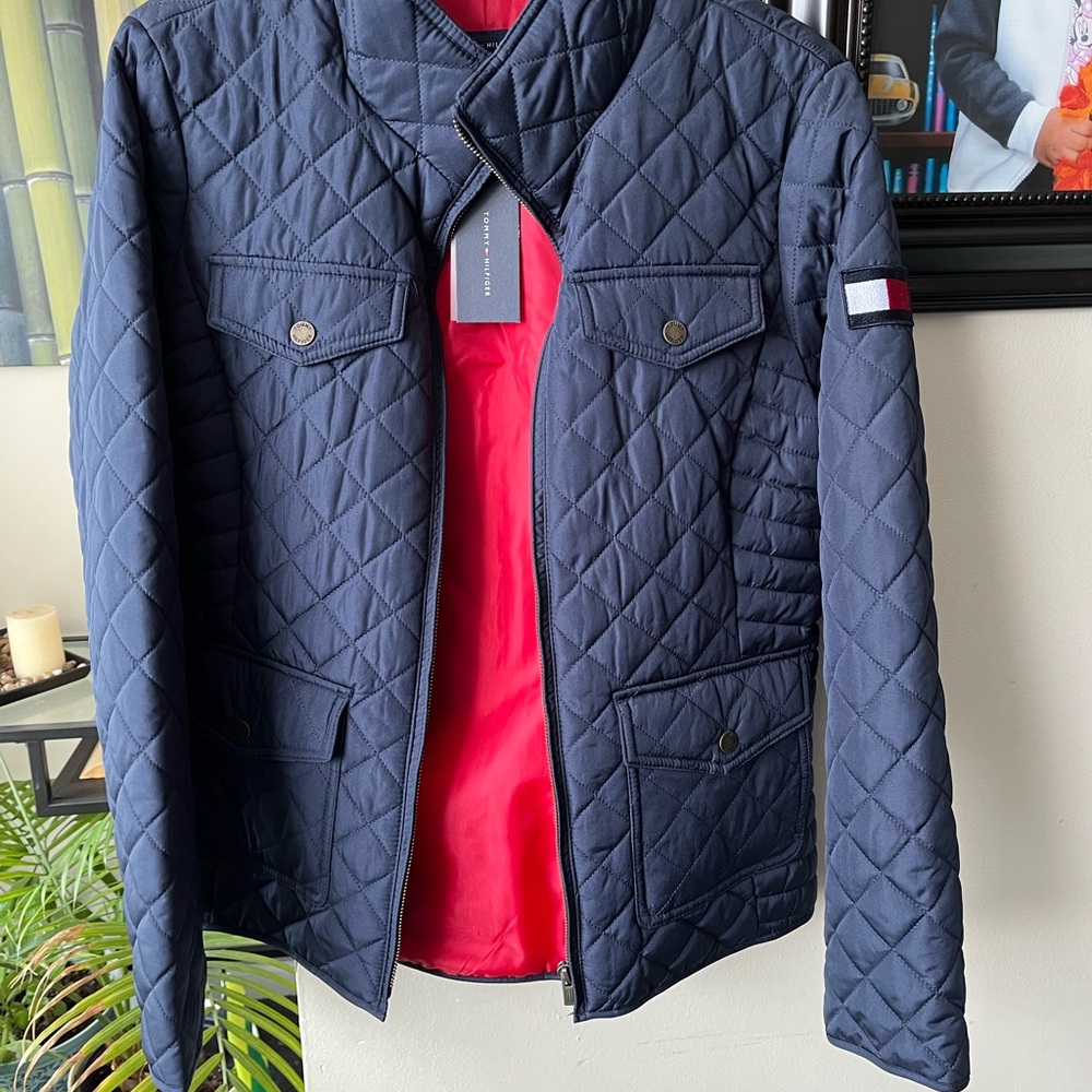 Tommy Hilfiger Women’s Navy Quilted Jacket